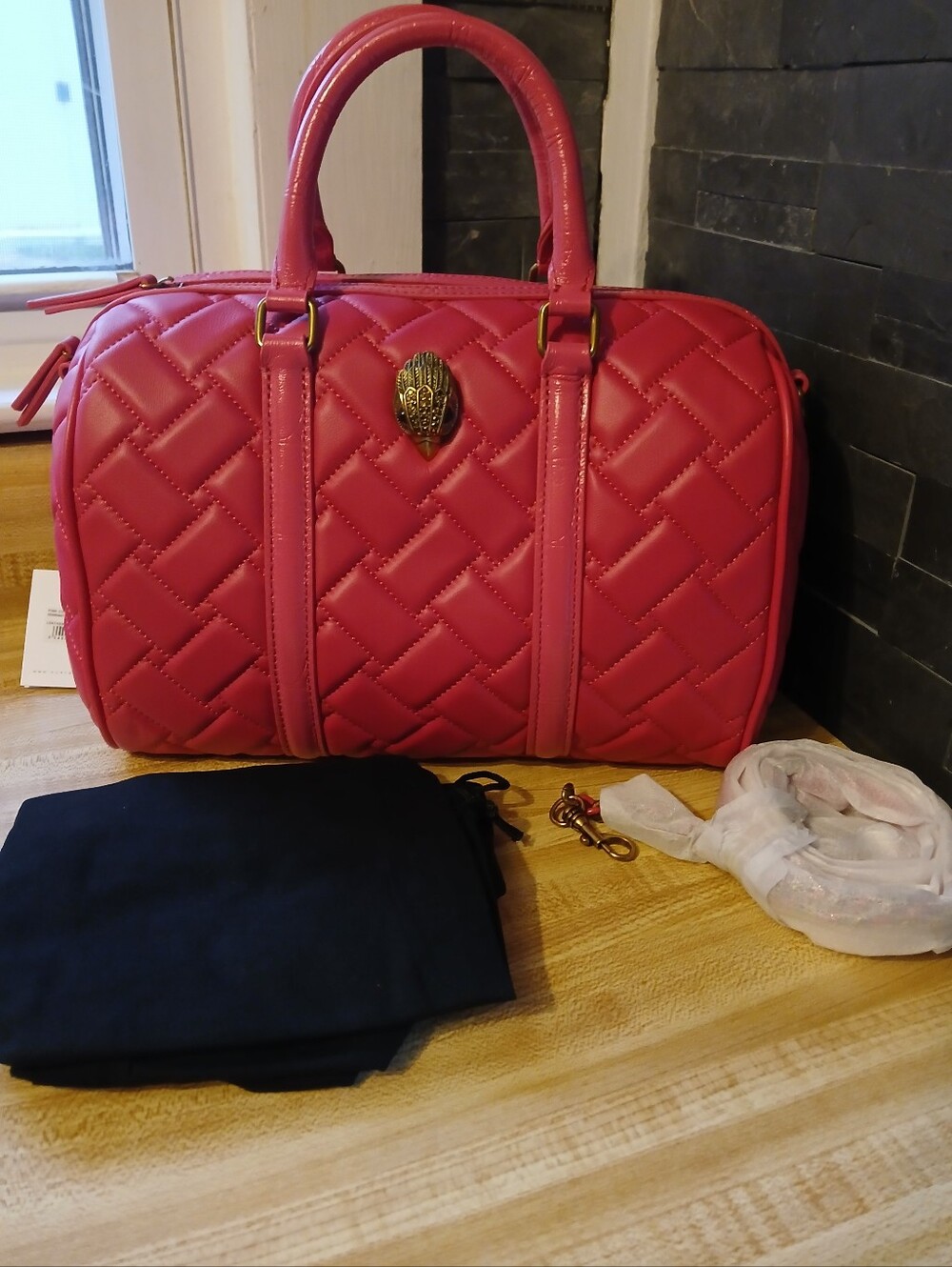 Kurt Geiger NWT Barbie Pink Boston Bag/Crossbody & Dustbag GORGEOUS